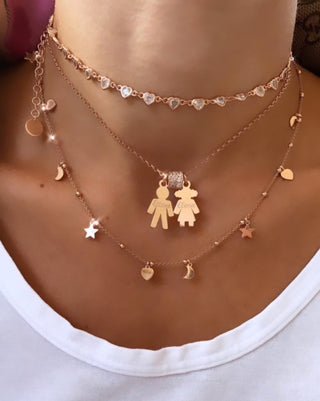 Zircon Heart Choker