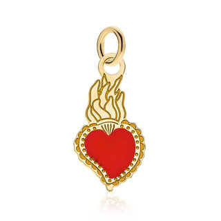 Enamelled Sacred Heart Pendant