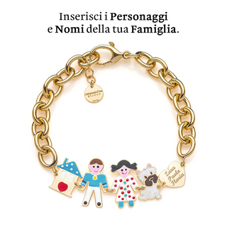 Bracciale Family Smaltato Catena Grande