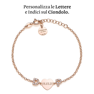 Zircon Letter Bracelet