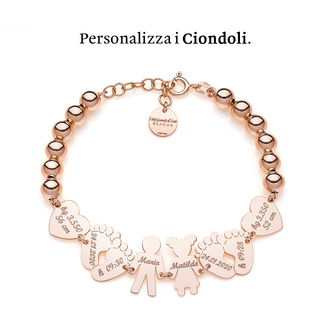 Bracciale Nascita Gemellini