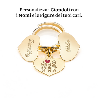 Anello Cuori Incisi