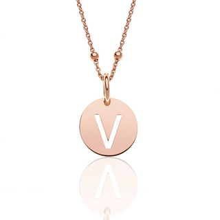 Hollowed Letter Necklace