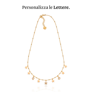 Collana Stelle e Letterine Zirconate