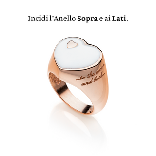 Enamelled Heart Ring