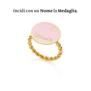 Enamelled Braided Ring