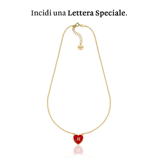 Girocollo Cuore Smaltato