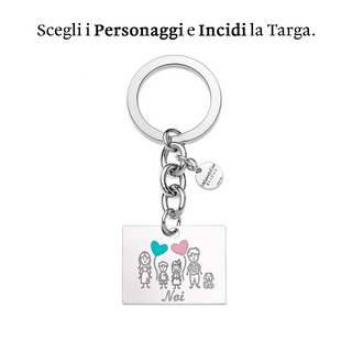 Portachiavi Targa Family