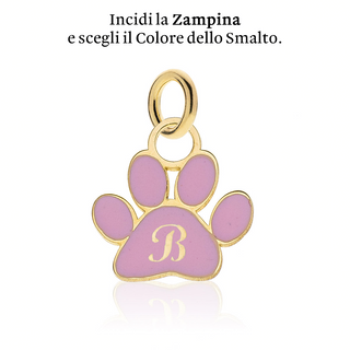 Enamelled Paw Pendant